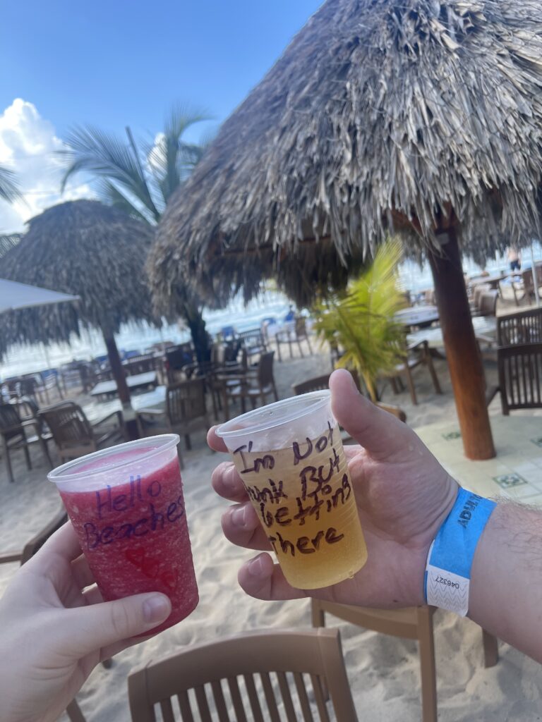 mr sanchos review handwritten notes on the cups